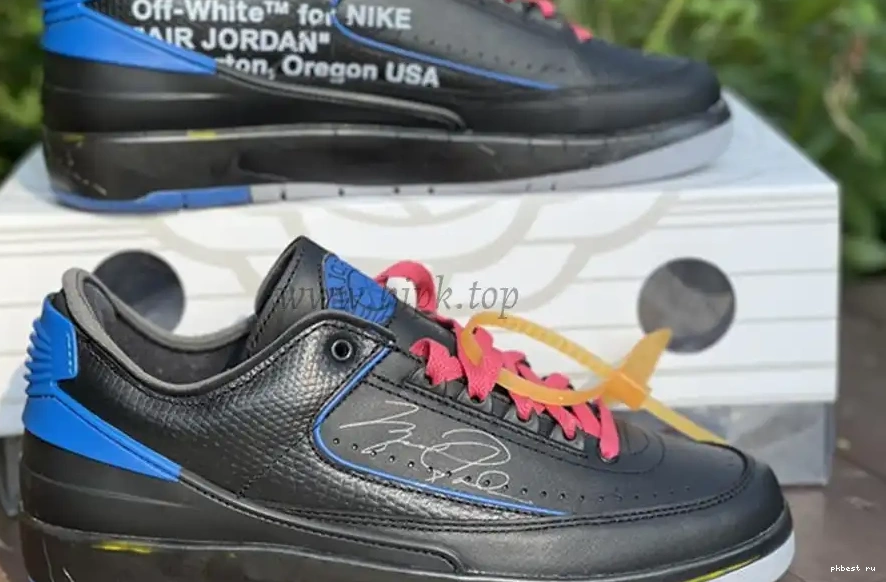 to blue Jordan ready PK OFF-WHITE Low ship God Air 2 x materials retail 0503